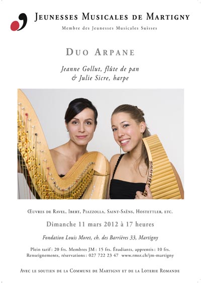 Duo Arpane, 11 mars 2012